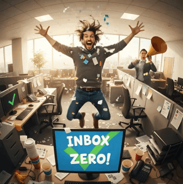inbox zero celebration sm