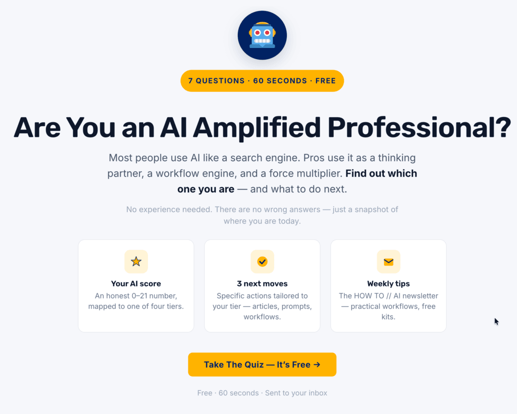 Are you AI Amplified? Take the 5-minute quiz to find your AI skill level