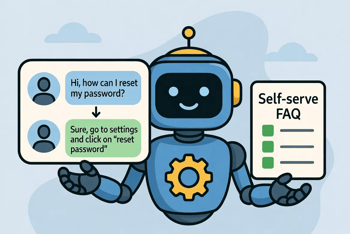 Turn Support Questions Into a Self-Serve AI FAQ