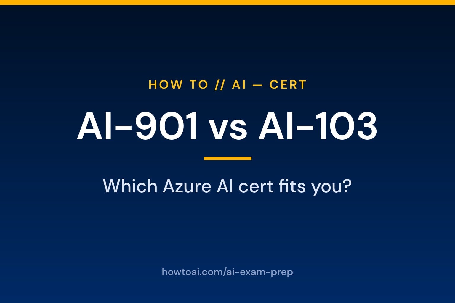 AI-901 vs AI-103: Which Azure AI Certification Should You Take?