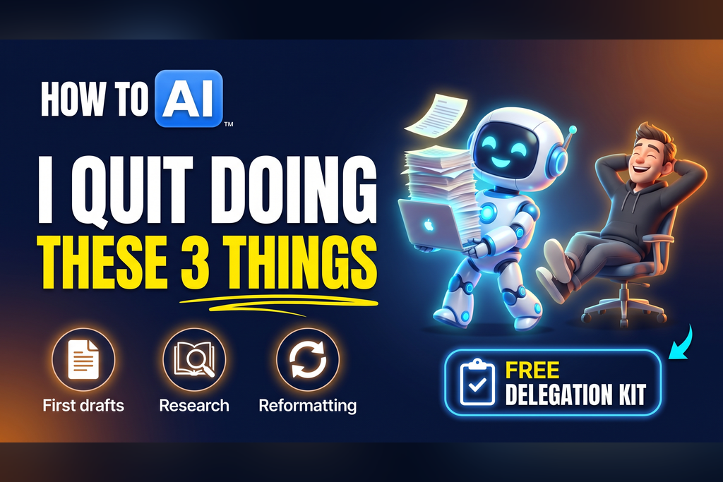 What to Delegate to AI: The 3 Tasks I Quit Doing Myself What to Delegate to AI: The 3 Tasks I Quit Doing Myself
