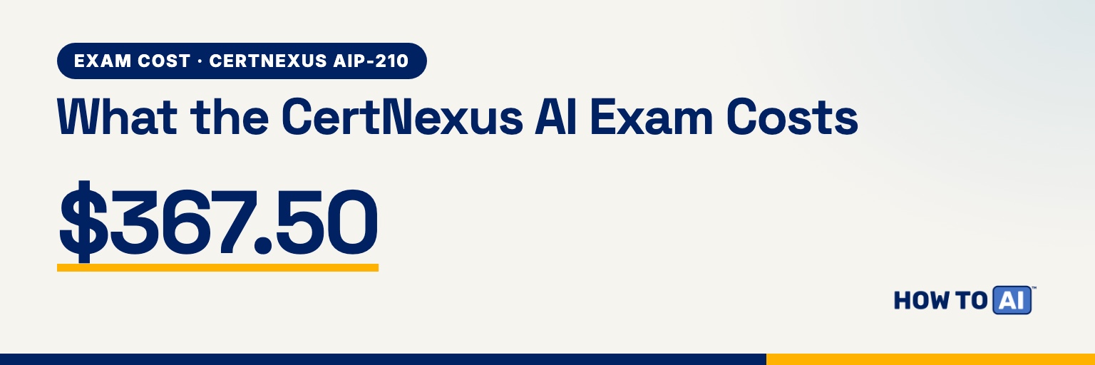 Card: the CertNexus AIP-210 voucher costs $367.50