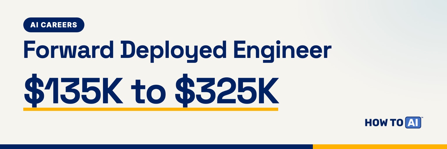 Forward deployed engineer: US pay ranges of $135K to $325K on AI company job postings
