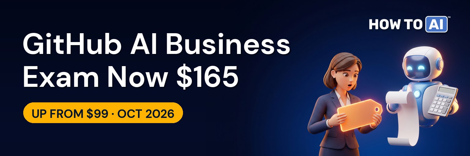 A surprised businesswoman holds a glowing price tag that has grown in her hands while the friendly robot holds up a receipt scroll and a calculator