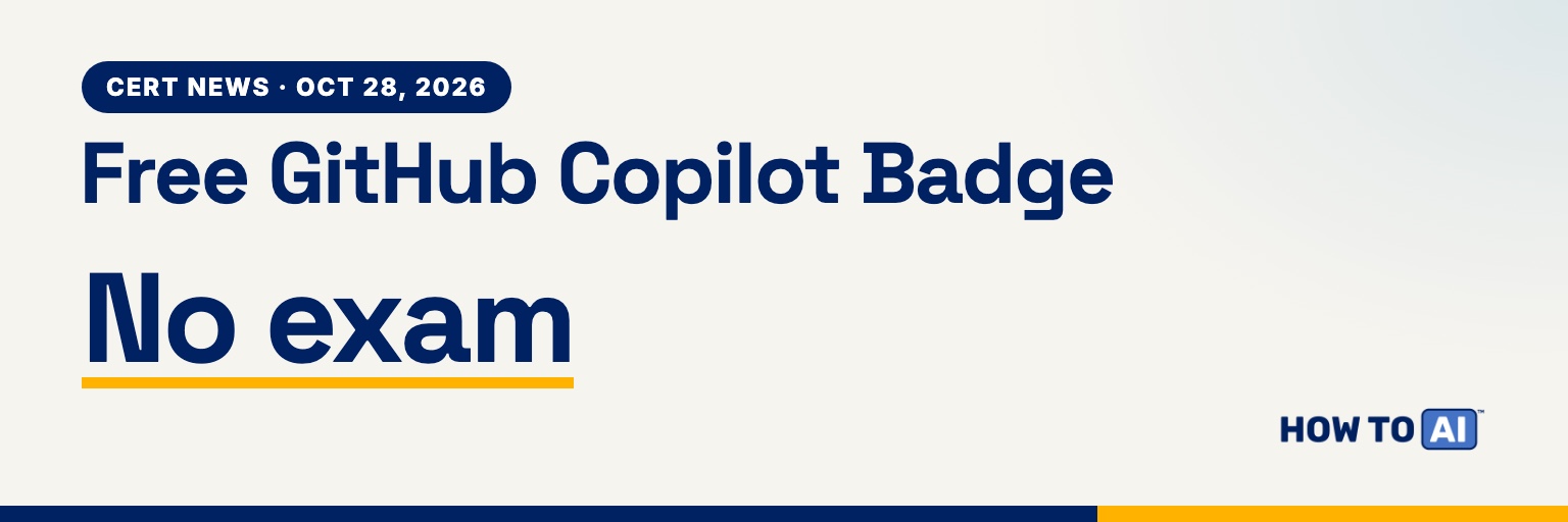 Microsoft Pro Badge: Free GitHub Copilot Credential, No Exam
